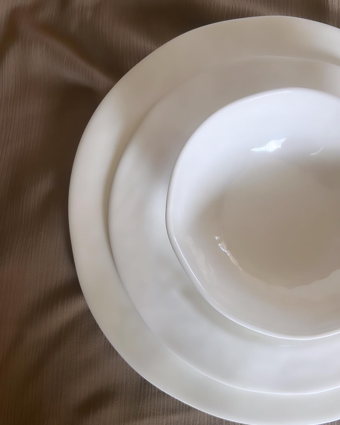 18 PCS Off-white Stone Set