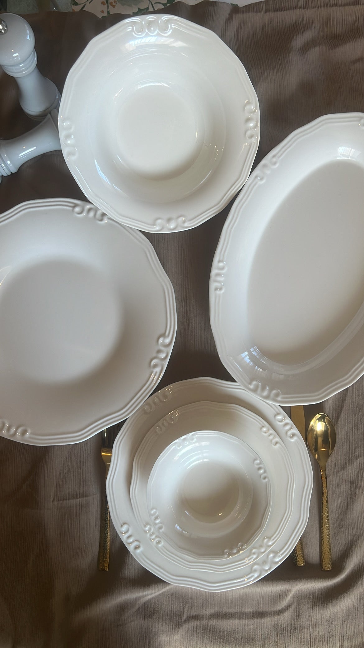 Off-white Florence Round Platter