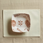 Beige Tribal Serving Bowl