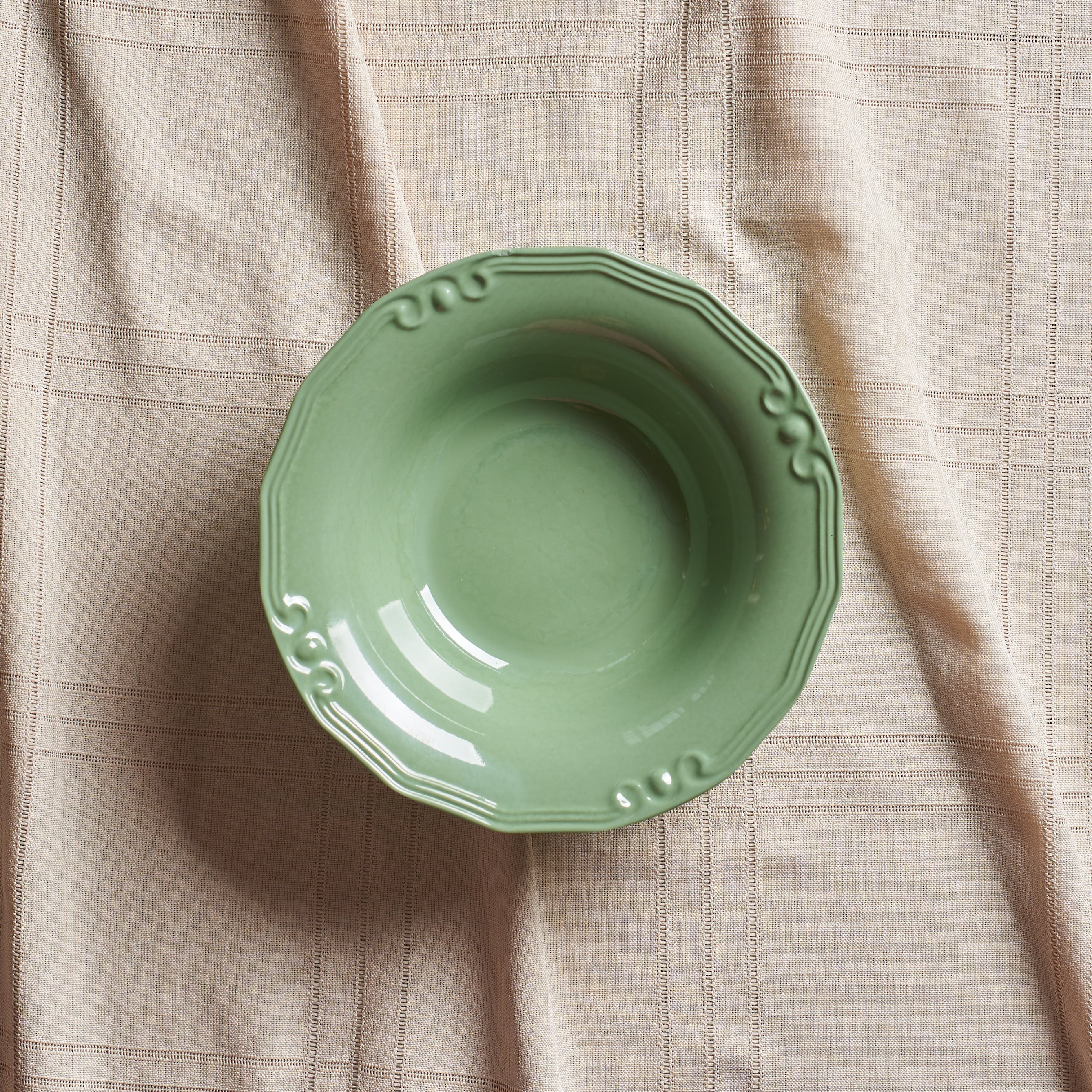 Green Serving  Bowl