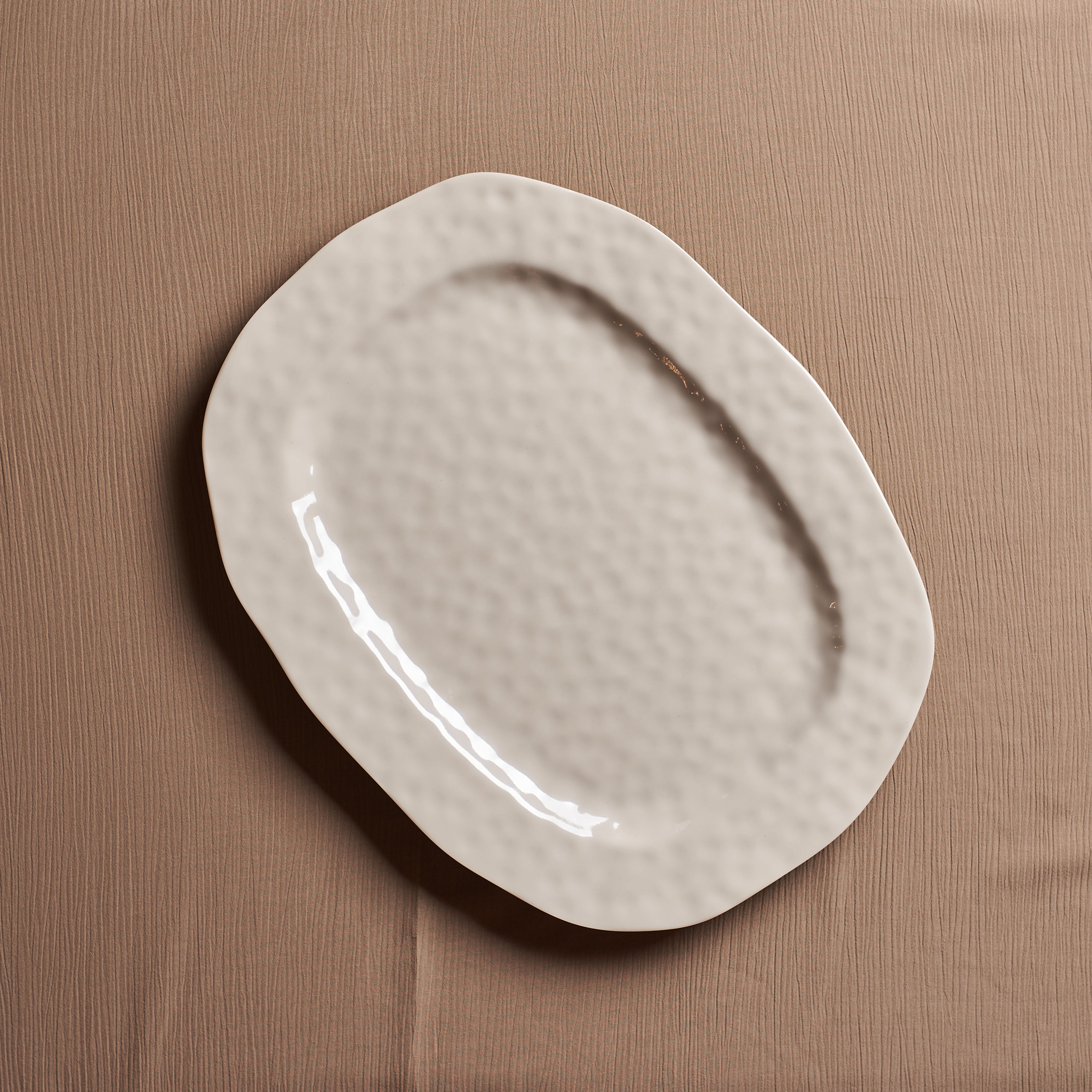 Cream Large Serving Platter