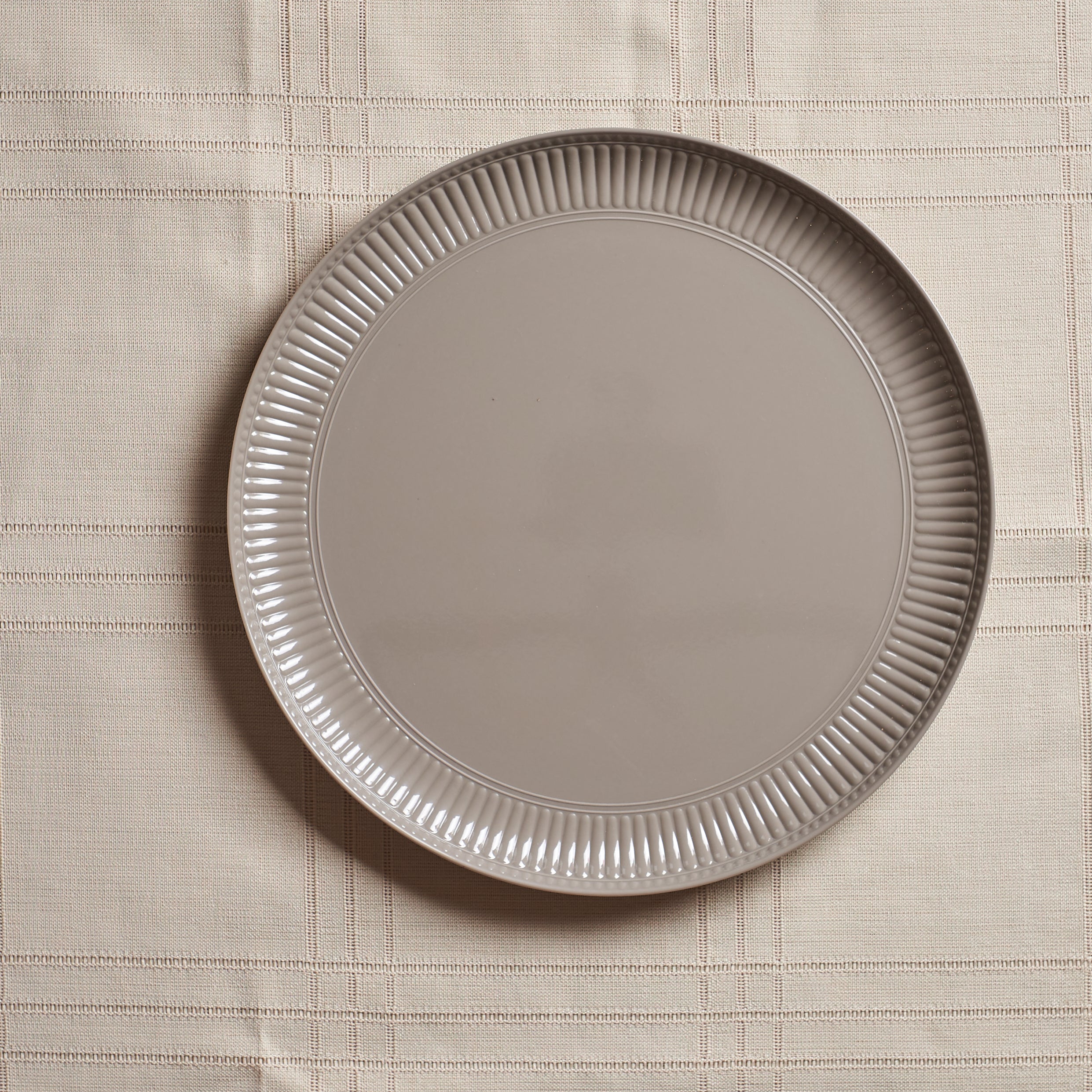 Grey Round Tray