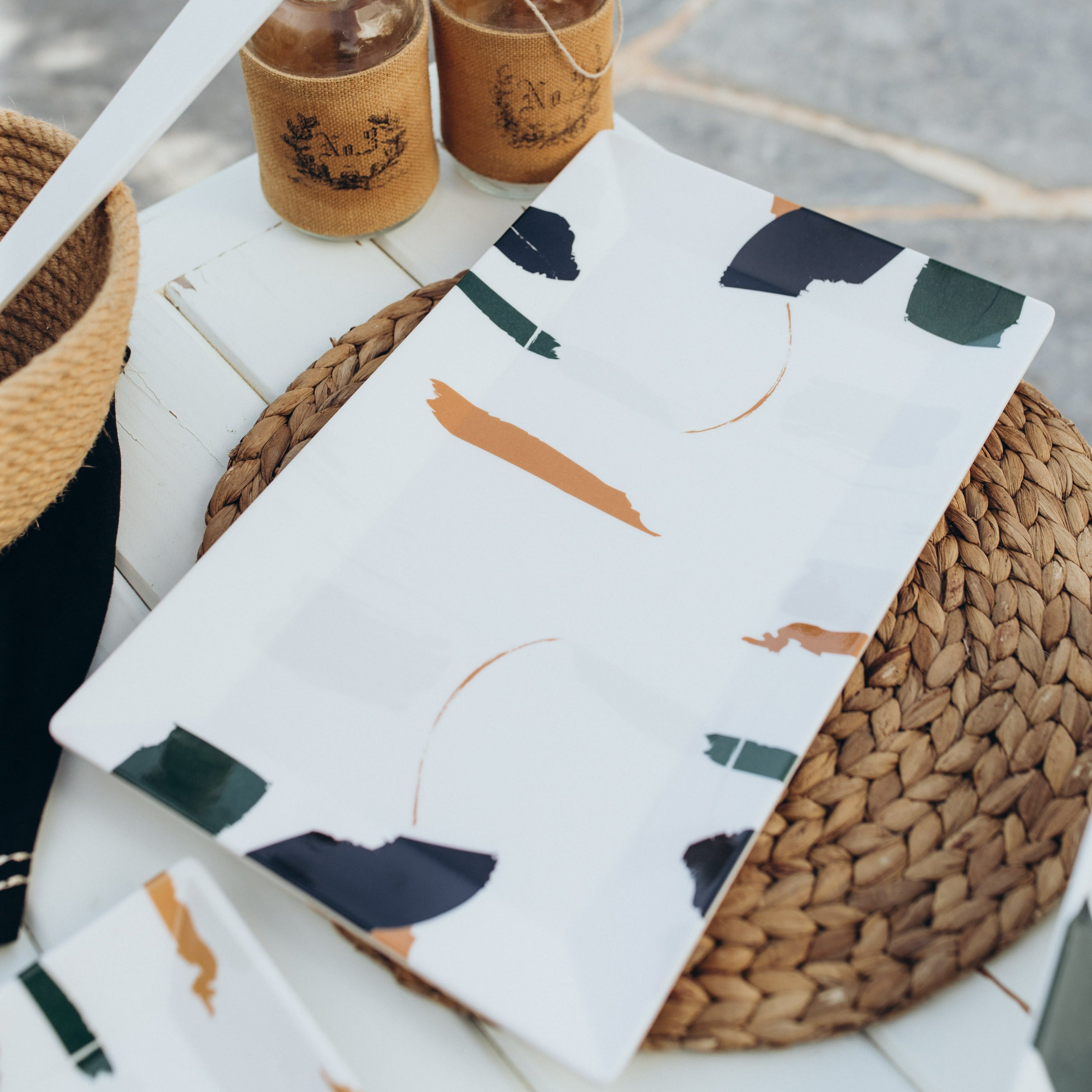 Brush Rectangle Platter