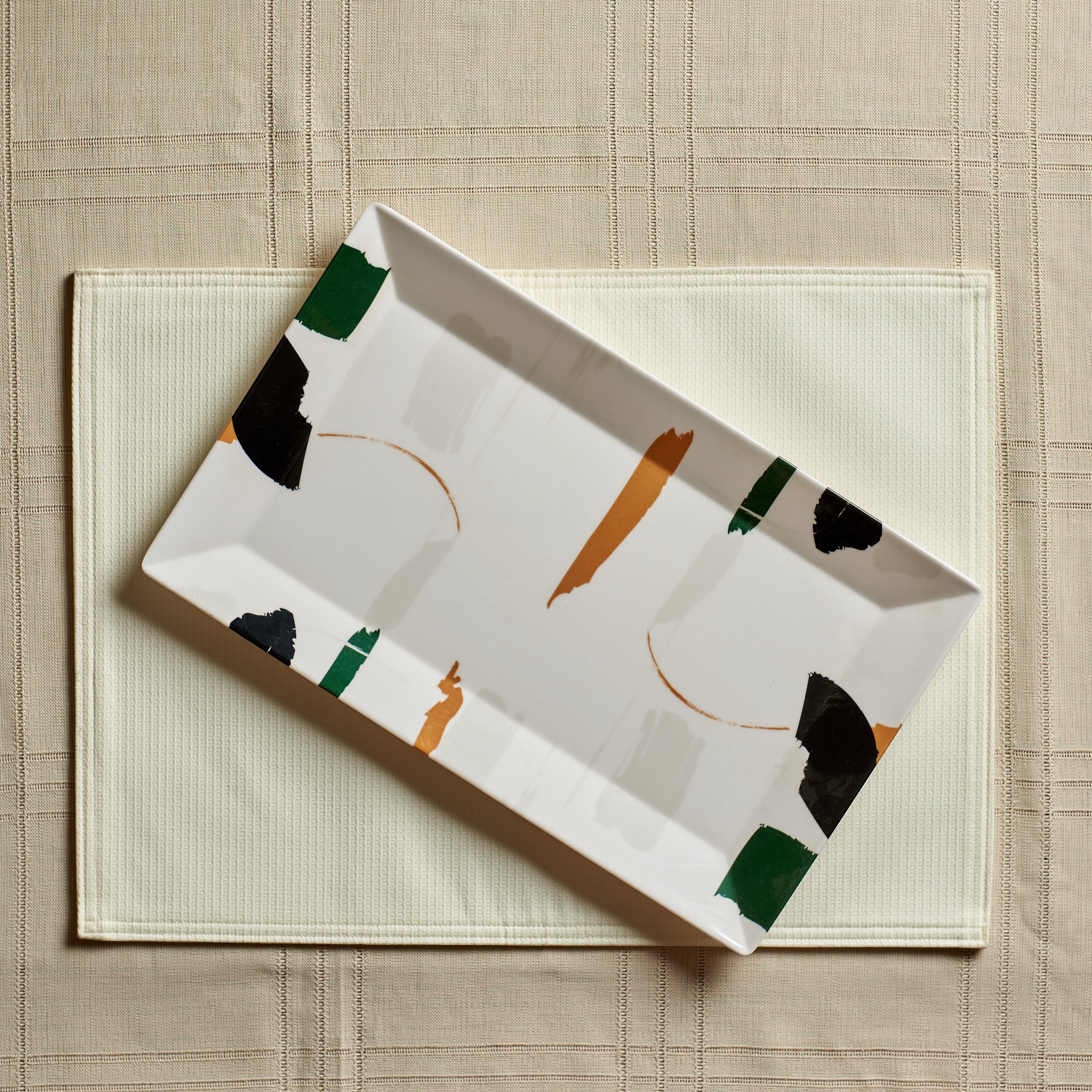 Brush Rectangle Platter